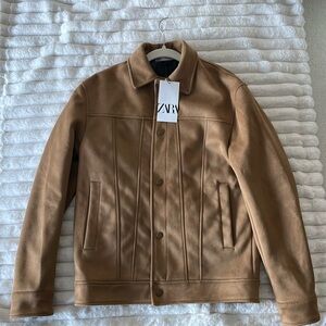 SUEDE ZARA JACKET WITH TAGS ON